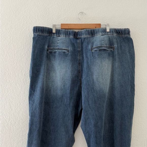 Universal Standard Comfort Denim Drawstring Blue Jean Trouser Size Large 22-24 - Picture 3 of 12
